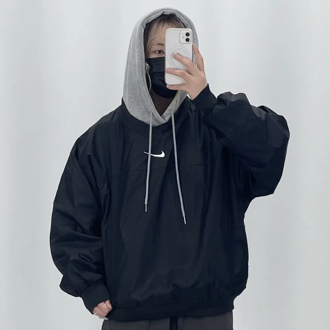 [3XL]나이키 미니스우시 블랙 웜업 CH6693